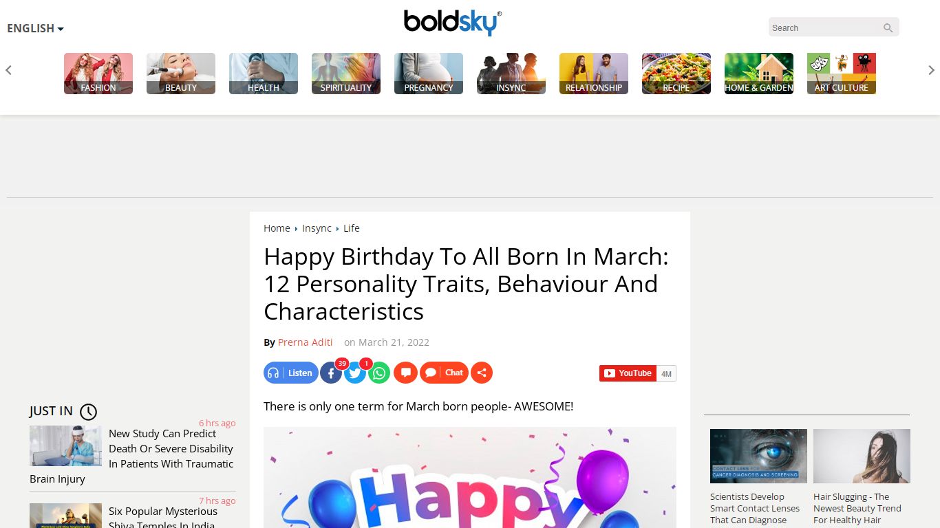 Happy Birthday March Born: 12 Personality Traits Of People ... - Boldsky